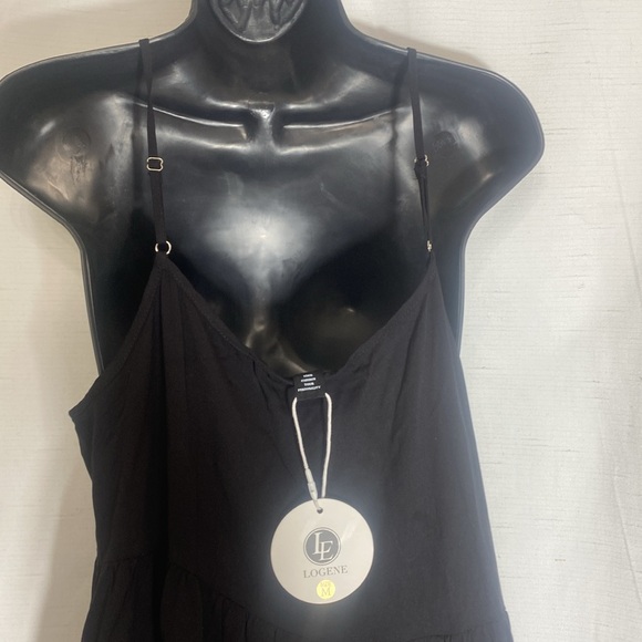 LOGENE  Loose Sleeveless Swing Flowy Tiered Sundress Cover Up Long Maxi Dresses - Picture 8 of 12